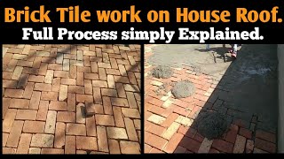 Brick Tile work on Roof | CIVIL ENGINEERING PRACTICAL KNOWLEDGE | civil Engg