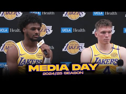 Bronny James x Dalton Knecht Full Interview | Lakers 2024 Media Day