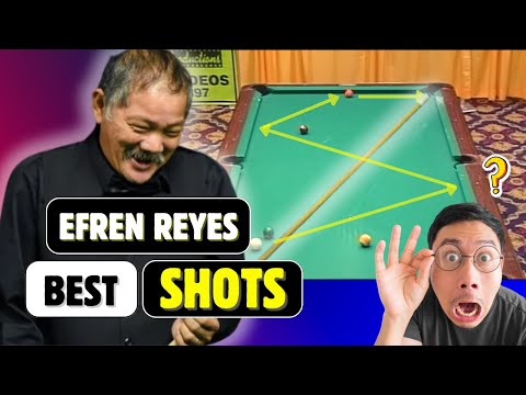 Nobody Does Bank & Kick Shots Like Efren Reyes!