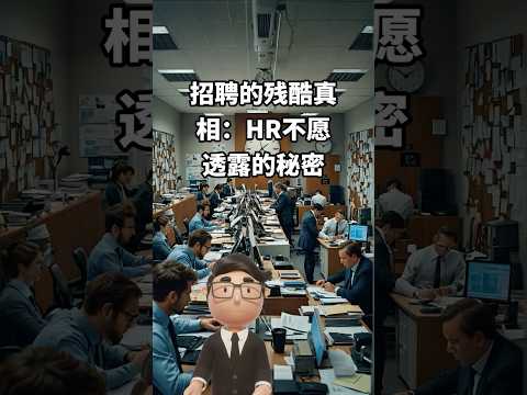 招聘的殘酷真相：HR不願透露的秘密 #招聘 #面試技巧 #求職攻略 #職場真相 #HR內幕