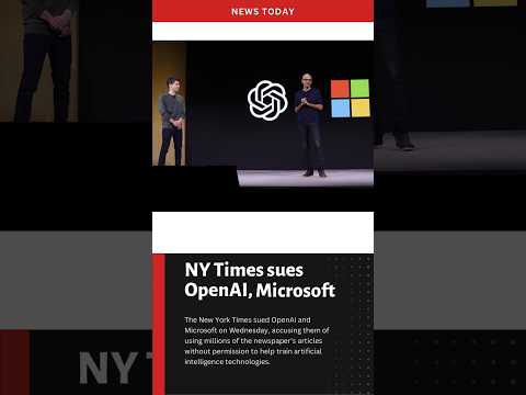 NY Times sues OpenAI, Microsoft for copyright infringement. #microsoft #ai #openai #lawsuit