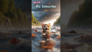 Kitten's Flood Survival  #cats #cat #tinycat #kitten #funny #cutecat #catlover