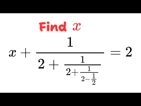 Solve This Equation | Find x | Maths Question | Maths Olympiad | Maths Equation | Simplification |