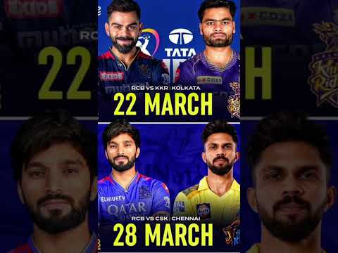 KKR vs RCB CSK vs RCB #cricket #viratkohli #msdhoni #ipl #ipl2025
