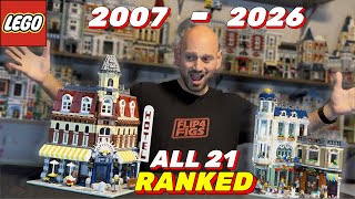 RANKING EVERY LEGO MODULAR BUILDING (2007–2026) | All 21 Sets Ranked.