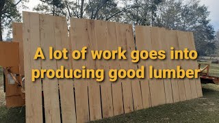 Before buying a sawmill, check out the work that goes into preparing a job for delivery