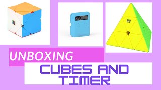 Unboxing Meilong Skewb | Qiyi Pyraminx | YJ Pocket Timer #randomvlogger #unboxing #cubelelo