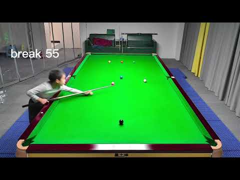 My 8 year old student Guan Hanlin making 87 break at Yushan International Billiard Academy China
