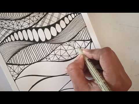 Zentangle art for beginners ||zentangle art #zentangle #doodle