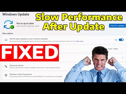 How To Fix Slow Performance After Windows Update