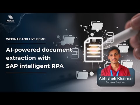 AI-powered document extraction with SAP intelligent RPA