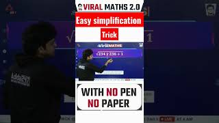 Viral Maths | simplification | Navneet sir