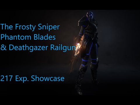 Wolcen  Bloodtrail 1.1.4.1 The Frosty Sniper. Phantom Blade / Railgun Frost Build. Exp 217 Showcase.