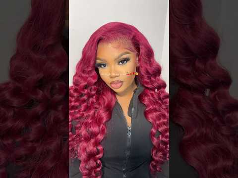 Cherry Red to be exact 🍒 #redhair