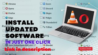 Install All software in One click || link in description