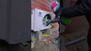 Why Cleaning Outdoor AC Units Can Be So Risky #ACMaintenance #HighRiseWork #DustProblems