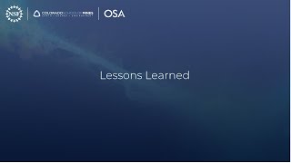 Lessons Learned