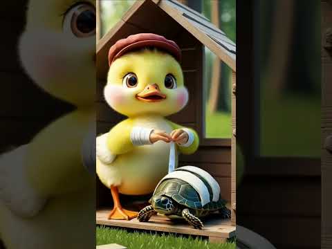 duck help the  turtle#duckling #turtle #cartoon #foryou #duckrescue #cuteanimals