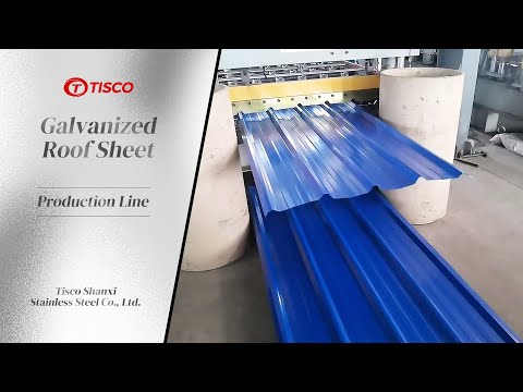 Galvanized and colored corrugated plate/roof sheet production line