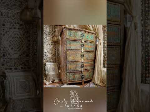 Transforming Wicker: Upcycling with Paint & IOD Inlays