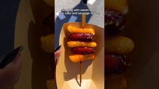 Only eating Korean street food for a full day (part 2) #food #eating #mukbang