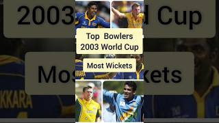 Top Bowlers... Highest Wickets 2003 World Cup