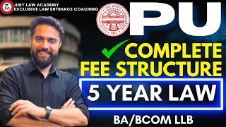 PU 5-Year Law Program: Complete Fee Structure Explained || PU || 5 Year Law