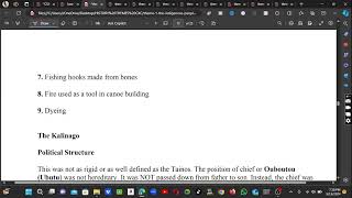 CSEC HISTORY PAPER 2 FOR MAY/JUNE 2024 THEME: "The Indigenous people and the Europeans" Part 1