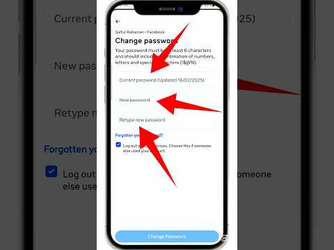 facebook ka password kivabe change karo #shorts #facebook #2025