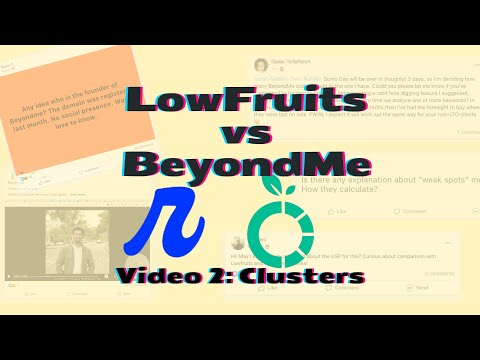 LowFruits io vs BeyondMe: Clusters (Video 2 of 3)