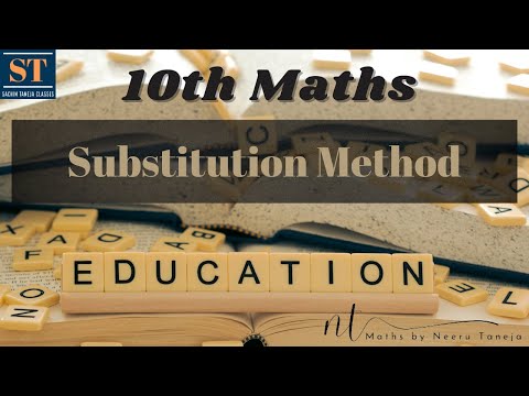 Substituition Method of Solving a Pair of Linear Equations | Examples of Ex 3.2 | CBSE X | Math