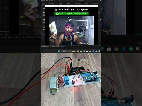 face recognition door lock using arduino python! #shorts #arduino #python #opencv #technology