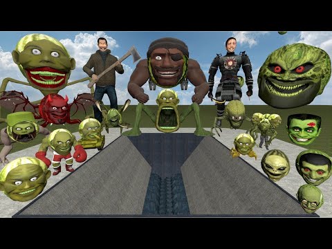 GIANT SHREDDER ALL LIN GANG MELON ARMY TITAN SNAKE CARRIER BOXER NUEROMELON SPARTAN KICKING in GMod