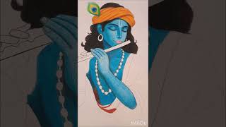 Shree krishna colors sketch #viral #trending #sketch #art #drawing #youtube