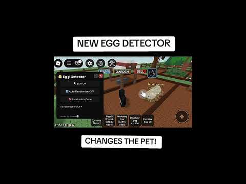 NEW Egg Detector UPDATE! 🔍 | Grow a Garden Script Showcase #growagarden #fyp #trending #roblox