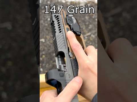 147 grain vs 150 grain 9mm - ported barrel