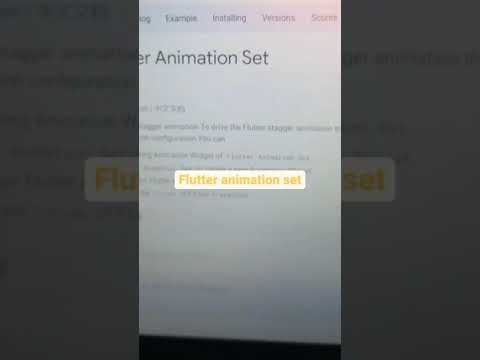 ANIMATION PACKAGES IN FLUTTER #FLUTTER #SHORTS