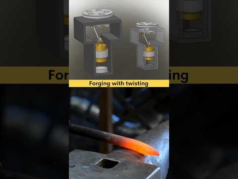 Forging with twisting mechanism ✅ or ❌ #cad #mechanical #engineering #solidworks