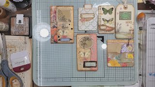 Desk Makes | Left Over Table Scraps | 2 Journal Cards + Pocket with Tags