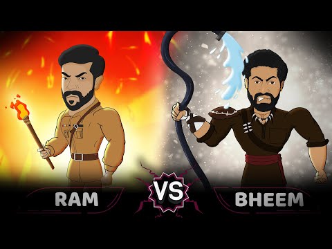 RRR Bheem vs Ram | Animated Spoof | Jr. NTR vs Ram Charan | Cartoon Smash