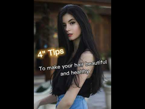 4 Tips for healthy hair #youtubshorts #beautiful #healthy #hair