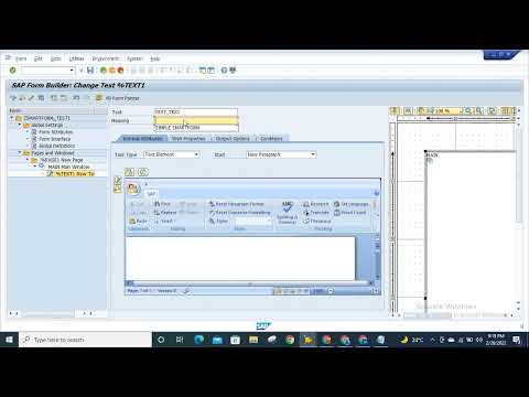 SmartForm in SAP ABAP - Printing Text | SAP ABAP Tutorials |