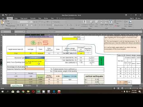 ETABS Base Shear Check