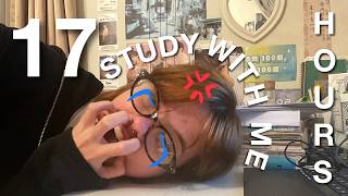 study with me live: 17 hours (real sounds, no music, 50/10 pomodoro technique) 🌷