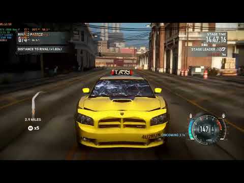 NFS The Run: Racing Marcus in a Dodge Charger SRT8 Taxi