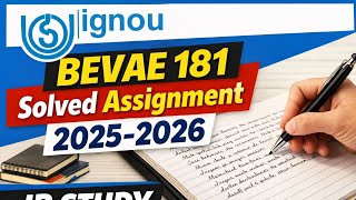 BEVAE 181 Solved assignment 2025-2026 | BEVAE 181 Solved handwritten assignment in English 2025-26 |