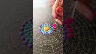 dot art mandala painting #meditativemandalaart #art #mandala #dotmandala