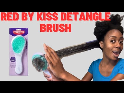 PRODUCT REVIEW: My FIRST TIME Trying RED By KISS DETANGLE BRUSH!! DOES IT WORK?