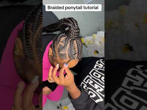 How to do a braided ponytail | long ponytail braid style #hairtutorial  #hairstyle  #contentcreator