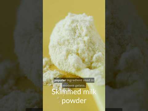 Skimmed milk powder in gelato? #gelato #helado #icecream #冰淇淋 #ijs #foodscience #gelatoexpert